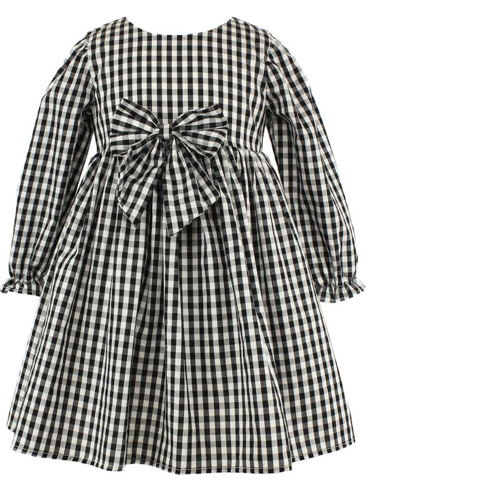 Popatu 2T Black & White Dress. Bow Detail. Worn Once. In perfect condition.